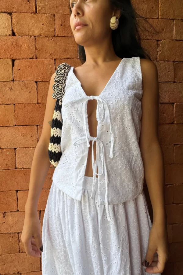 BLUSA LAISE MAITE AMARRACAO FRENTE - Imagem 5