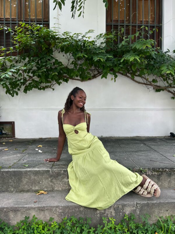 VESTIDO RAISSA DECOTE COSTAS LINHO