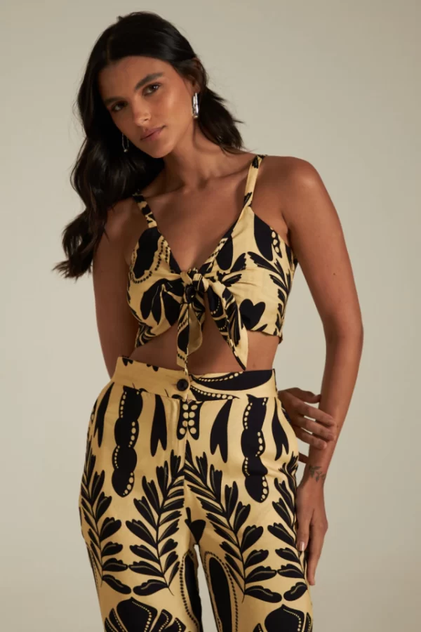 TOP VISCOSE AMARRACAO ESTAMPA AVA - Imagem 2